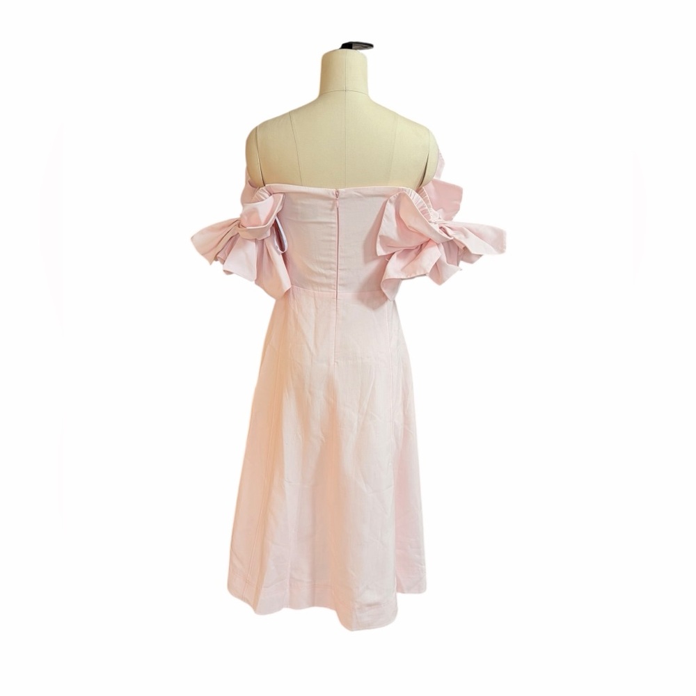 Aje Etta Pink Linen Midi Dress‎ size 2 - Picture 5 of 8